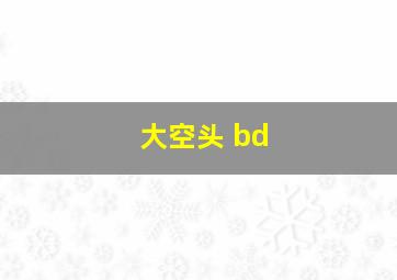 大空头 bd